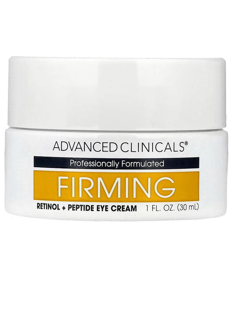أدفانسد كلينيكال Advanced Clinicals، كريم شد العيون بالريتينول والببتيد، 30 مل (1 أونصة سائلة) - Image 1