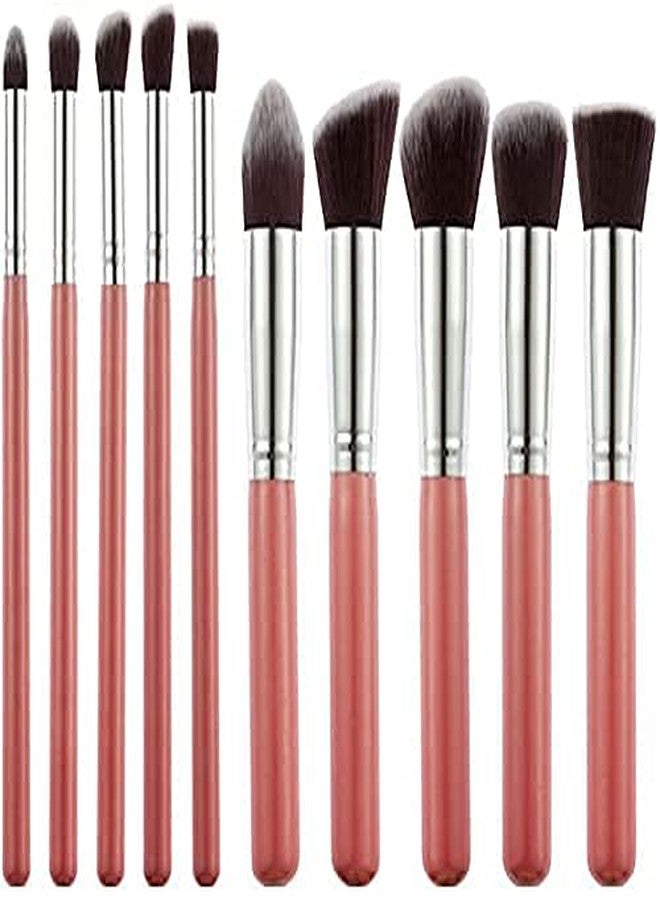 DATNASAYAD Eyeshadow Makeup Brush Set, Pink (Set Of 10), 100 g - Image 1