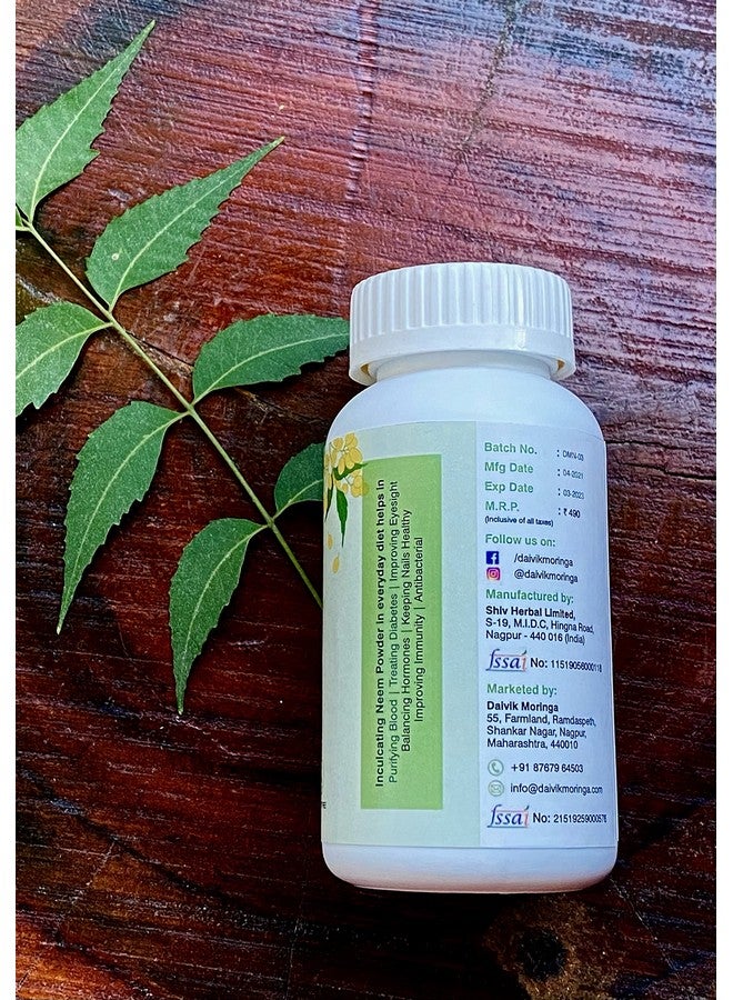 DAIVIK MORINGA GIFT OF NATURE Daivik Moringa Neem Capsules for Healthy Skin and Hair | Powerful Blood Purifier| Helps to Balance Blood Sugar Levels & Boosts Liver Health & Metabolism - 100 Veg Capsules|650MG - Image 4