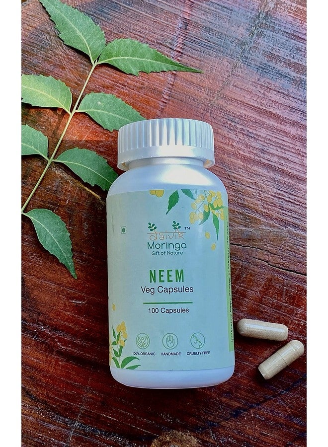 DAIVIK MORINGA GIFT OF NATURE Daivik Moringa Neem Capsules for Healthy Skin and Hair | Powerful Blood Purifier| Helps to Balance Blood Sugar Levels & Boosts Liver Health & Metabolism - 100 Veg Capsules|650MG - Image 3