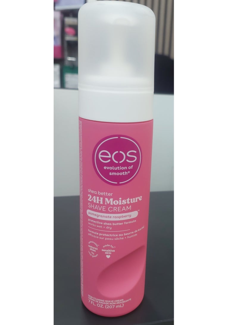 EOS Shea better 24H  Moisture SHAVE CREAM(Pomegranate raspberry)207ml
