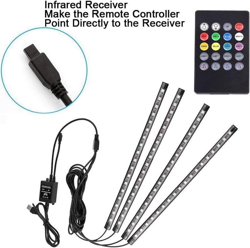 Uniwit Multicolor Music Car LED Strip Lights - Image 4