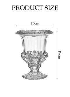 DUNISO Creative Clear Glass Vase Craft Aesthetic Decorative Small Flower Vase Hydroponic Plant Desktop Ornament Modern Irregularity Vase for Flowers Rose Home and Office  - Image 2