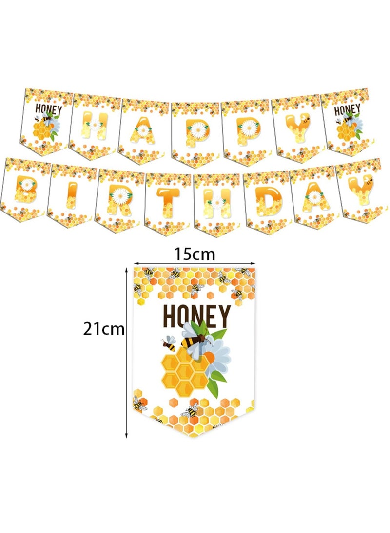DUNISO Honey Bee Birthday Decorations, Children's Birthday Props Party Decoration, Bumble Bee Party Decoration For Baby Shower Birthday - Image 4