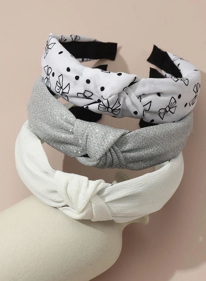 تايك تو Set of 3 - Printed Knot Headband
