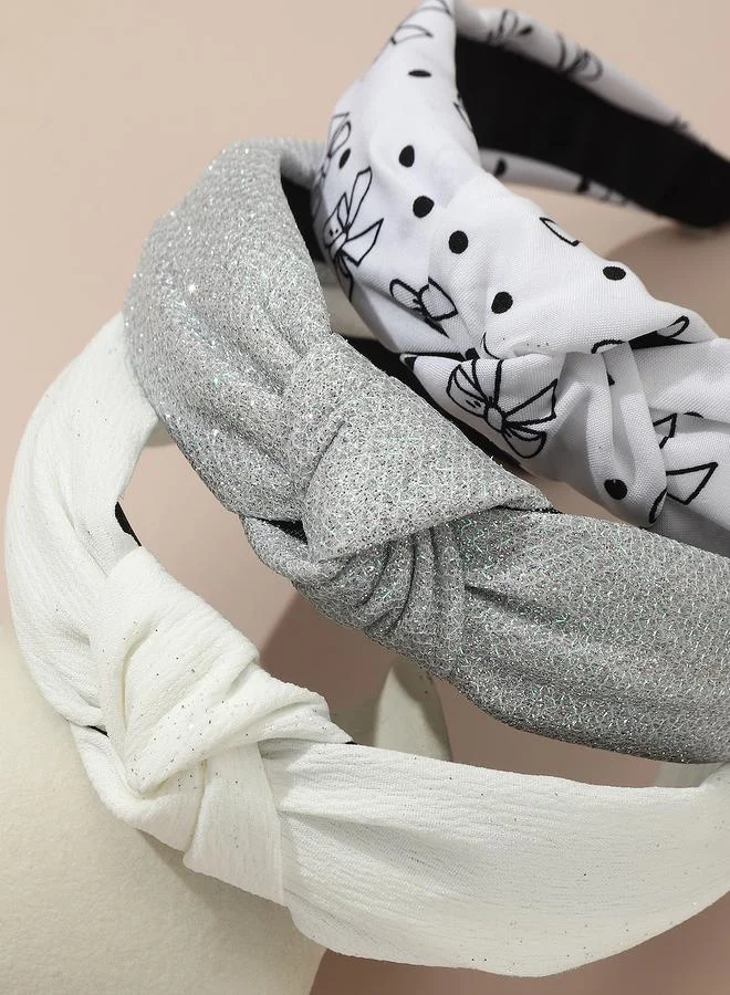 تايك تو Set of 3 - Printed Knot Headband