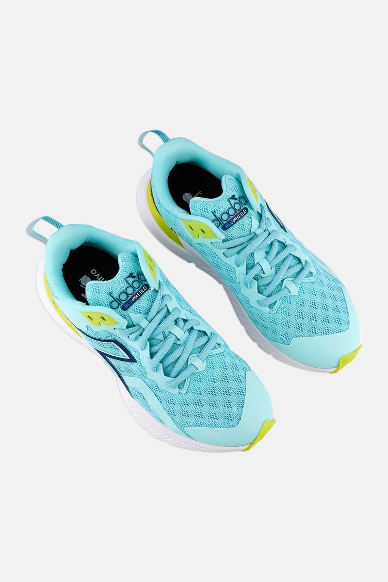 DIADORA أحذية رياضية نسائية ميثوس بلاشيلد فولو 3 مزودة بأربطة، تركواز - Image 3