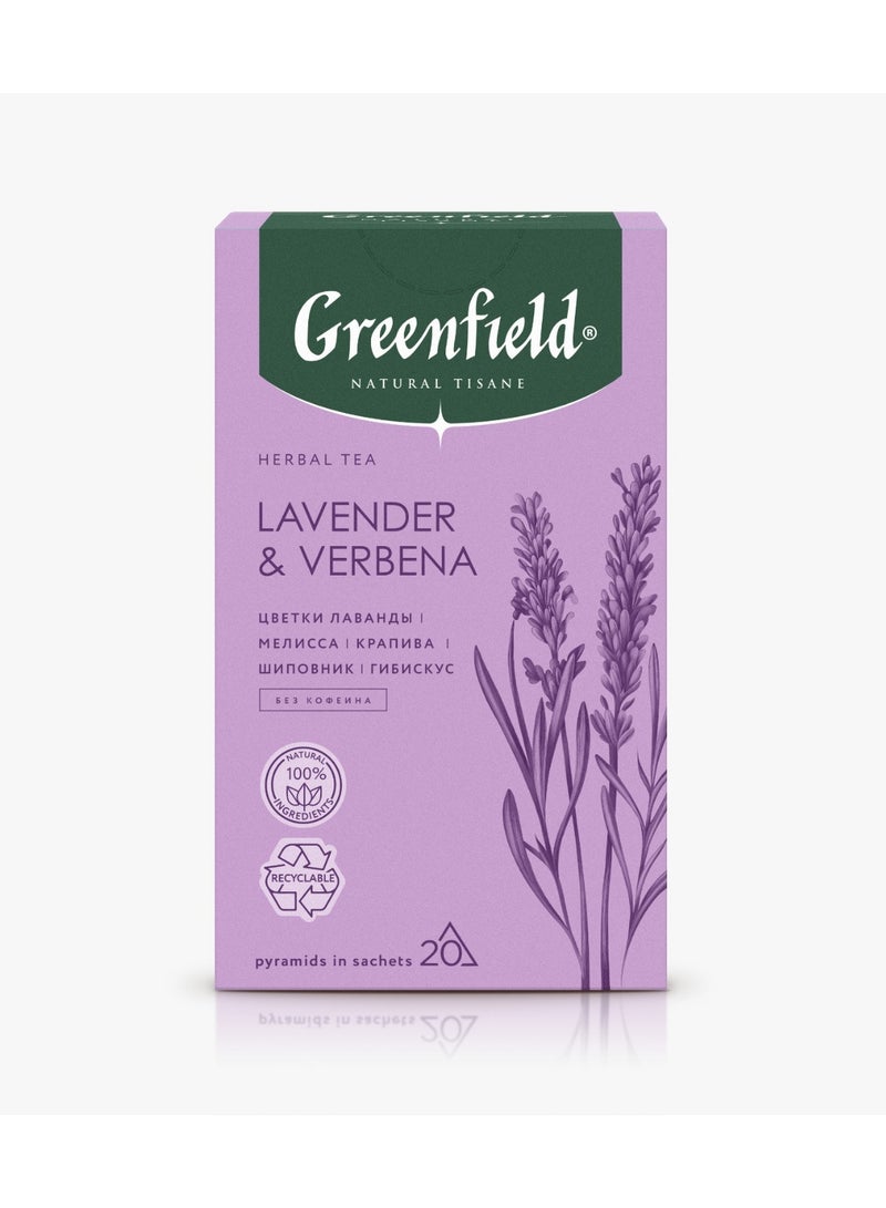 Greenfield Herbal Tea Natural Tisane Lavender&Verbena 36g