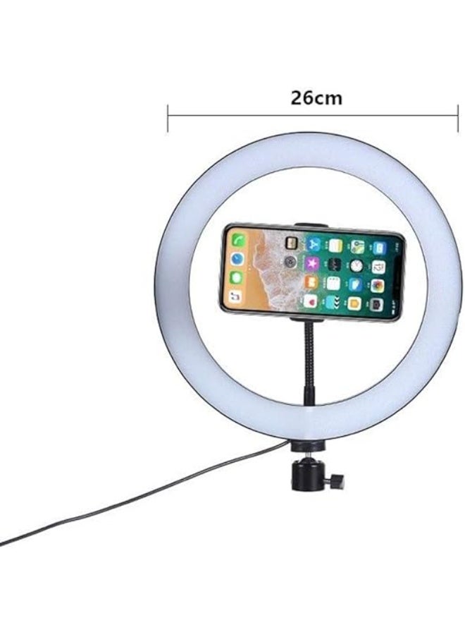 Selfie Ring Light with Adjustable Tripod Stand & Phone Holder – Professional LED Lighting for Makeup, Video, Photography & Live Streaming - Image 2