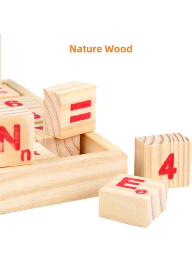 Wooden Abacus Math Learning Toy for Kids, Educational Counting Study Blocks - Image 3