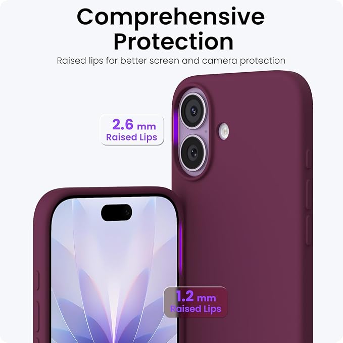 Unipha iPhone 17  Silicone Case Burgundy - Image 5