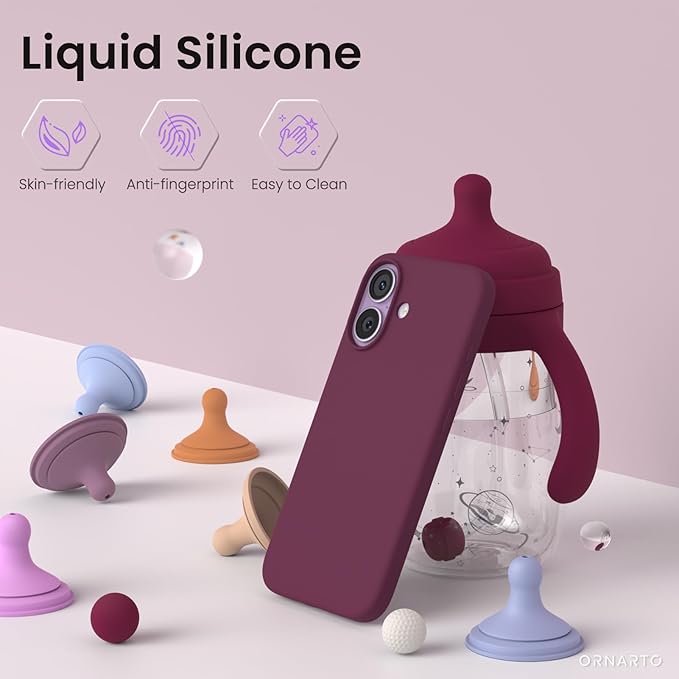 Unipha iPhone 17  Silicone Case Burgundy - Image 4
