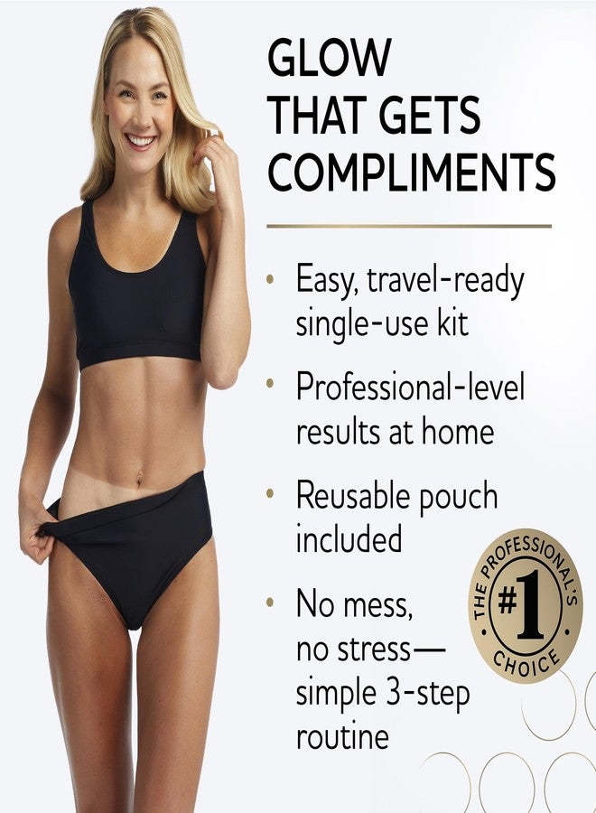 Norvell Glow System Trial Set – 5-Step Sunless Tanning Essentials with Exmitt, Primer, Cleanser, Body Butter & Prolong – Reusable Travel Pouch - Image 3
