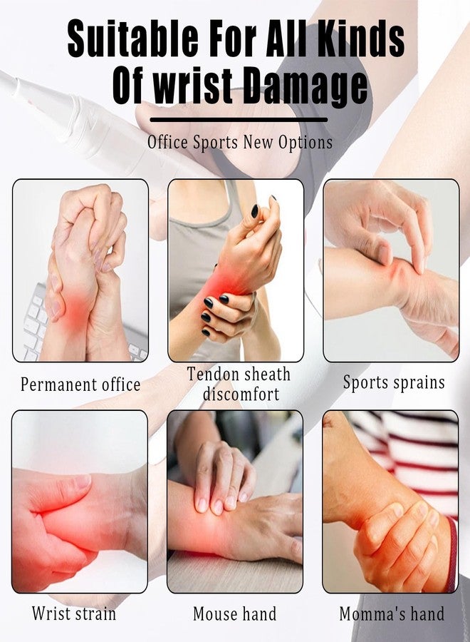 BangBoom 2 Pieces 0.35" Ultra Thin Compression Wrist Brace for Carpal Tunnel, Adjustable Arthritis Wrist Wraps, Left and Right Hand Wrist Support Brace Guard for Endonitis Sprain Pain Relief (2, Pink) - Image 3