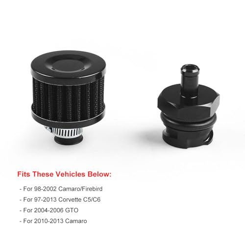 Dyno Racing Aluminum Billet Valve Cover Adapter Oil Cap Breather Fitting AN10 & Filter Accessory Compatible With LX LSX LS1 LS2 LS3 LS6 LS7 - Image 5