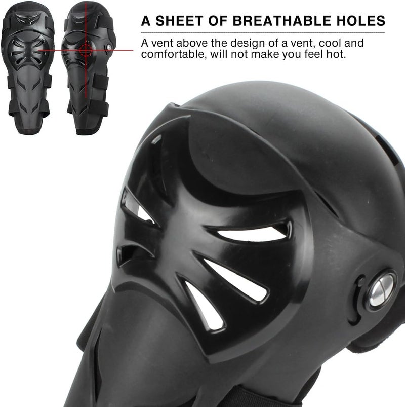 GES Knee Pads Motorcycle - 4Pcs Adult Knee/motorcycle elbow pads/Adjustable Knee Cap Pads Protector Elbow Armor for Motorcycle Cycling Racing - Image 5