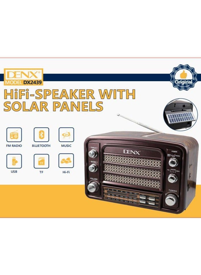Denx Denx Hi-Fi Solar Radio and Speaker DX2439 - Image 2