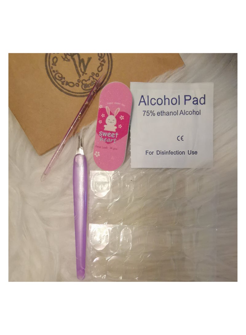 Binzo Beauty Handmade Electroplate Press On Nails, 10pcs,Nails Art , Acrylic Nails, False Nails - Image 3