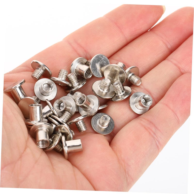 Chicago Screws Binding Screws Assortment 75pcs 6/8/10mm Nickel-Plated Steel for Bookbinding Scrapbook Photo Album Craft Supplies - Image 3