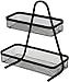 Dicunoy Dicunoy Wire Storage Basket, 2 Tire Small Narrow Bins for Kitchen Counertop, Rustic Fruit Vegetable Organizer Bowl for  - Image 2