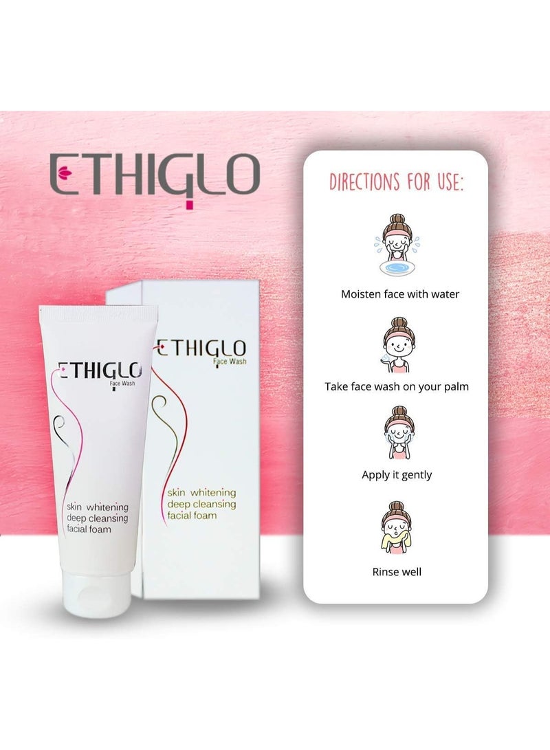إيثيجلو غسول الوجه إيثيغلو لتفتيح البشرة 70 غرام | تفتيح وتنظيف عميق لبشرة متألقة - Image 2