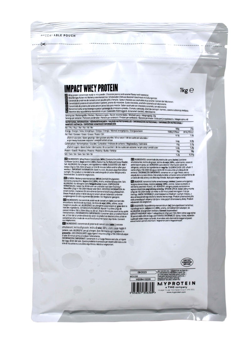 Myprotein - Impact Whey Protein Chocolate Peanut Butter Flavour 1000 g - Image 1