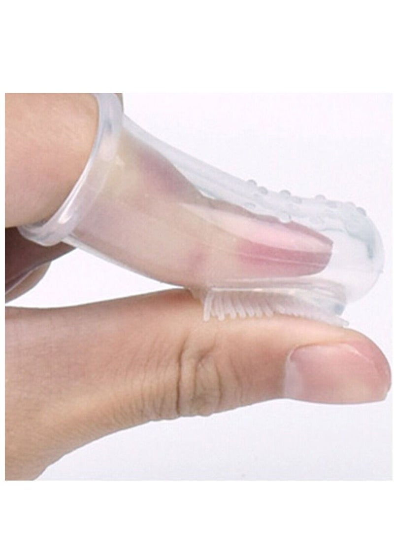 5 Piece Infant Baby Finger Toothbrush Teeth Clear Soft Silicone Tooth Brush Rubber - Image 5