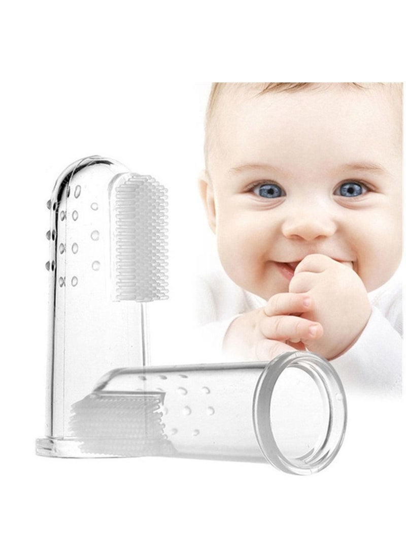 5 Piece Infant Baby Finger Toothbrush Teeth Clear Soft Silicone Tooth Brush Rubber - Image 3