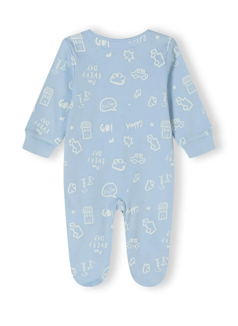 MINOTI 2-Pack Baby Sleepsuits with Full-Length Snap Closures