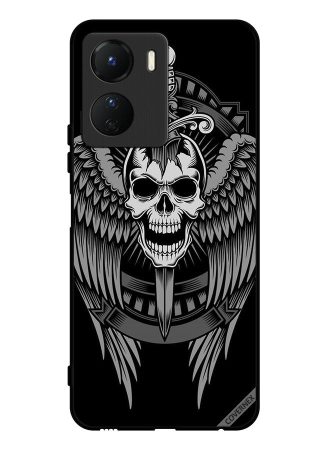 Covernex Protective Case Cover For Vivo Y16 Skull Have Eagle Wings - Image 1