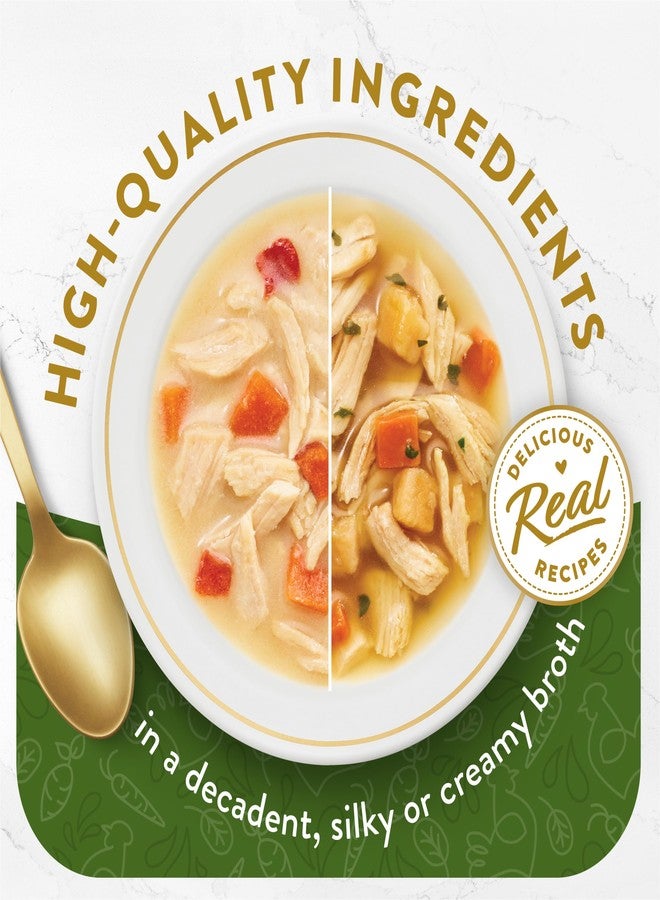 فانسي فيست مجموعة متنوعة من طعام القطط الرطب بورينا فانسي فيست بنكهة مرق الدجاج، سهل اللعق، خالٍ من الحبوب - (عبوة من 12 كيسًا) وزن كل كيس 1.4 أونصة - Image 2