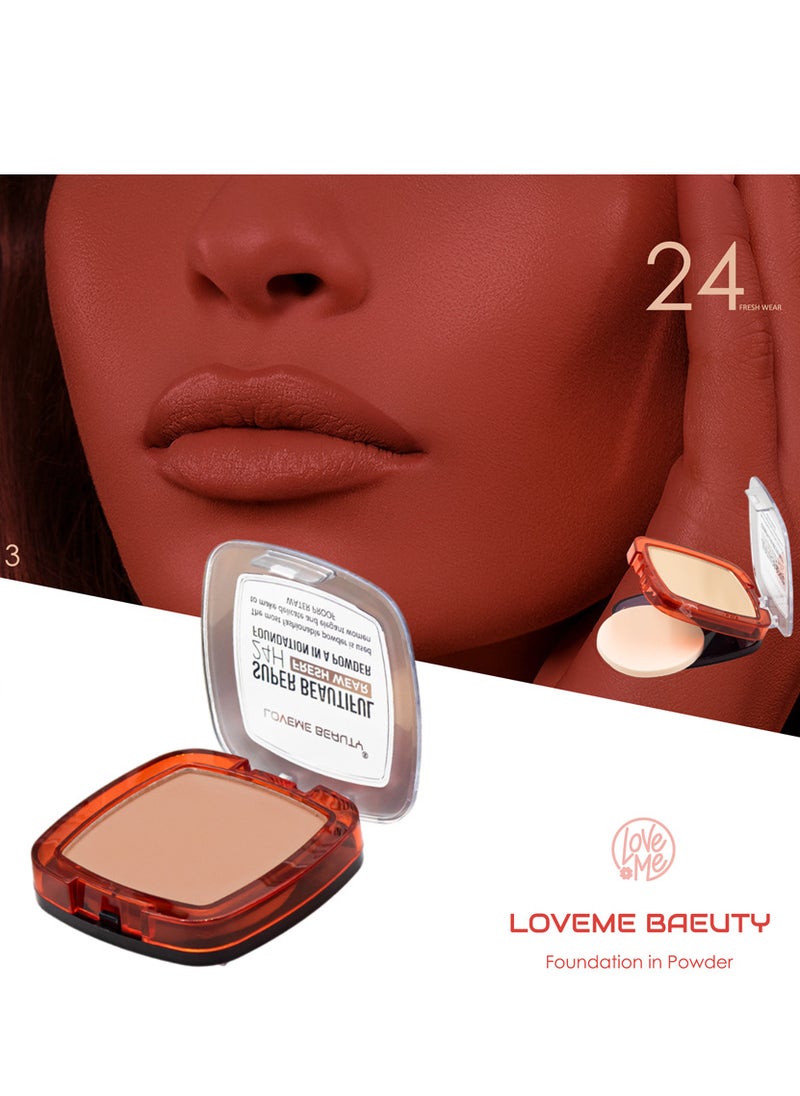 LOVEME BEAUTY Infallible Fresh Wear Powder Foundation Lasts Up To 24 Hours, Providing Long-Lasting Coverage And A Matte Finish. 