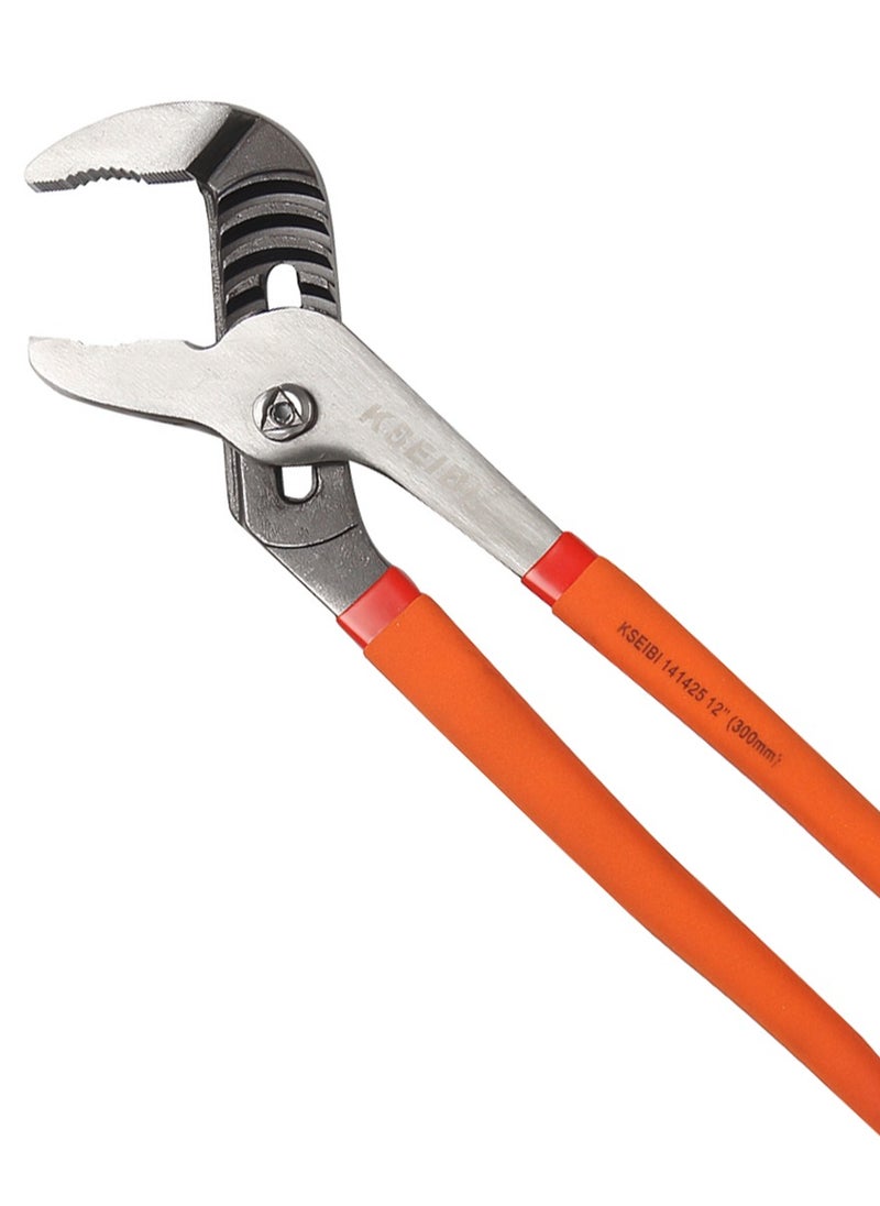 KSEIBI 12 Inch Water Pump Slip Joint Plier/PVC, Comfortable Toothed Groove Design Pliers for Screw, Mechanical Repair, Construction, Plumbing Work for Home Repair, Gripping, Bolts, Pipe and Fittings.  - Image 5