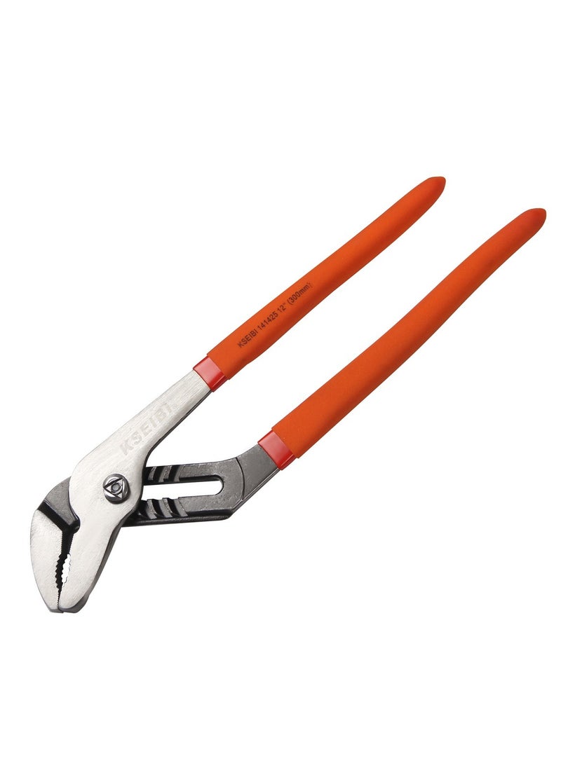 KSEIBI 12 Inch Water Pump Slip Joint Plier/PVC, Comfortable Toothed Groove Design Pliers for Screw, Mechanical Repair, Construction, Plumbing Work for Home Repair, Gripping, Bolts, Pipe and Fittings.  - Image 1