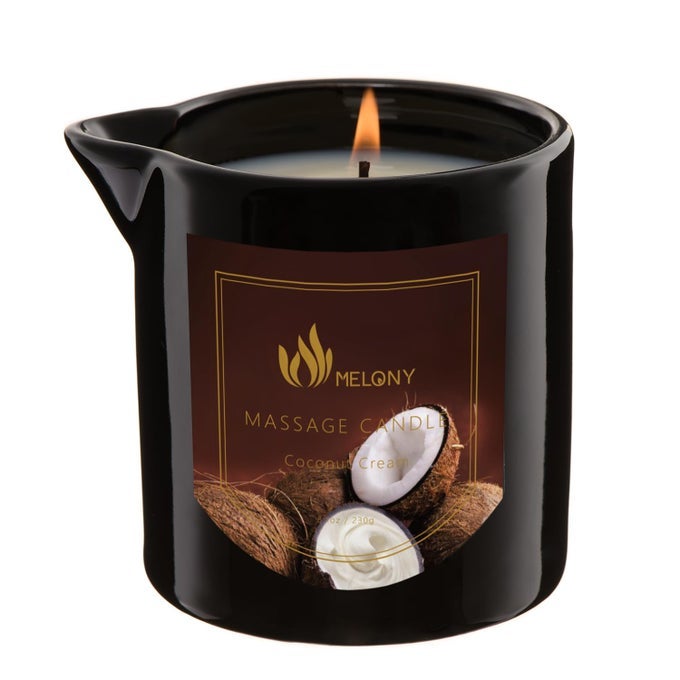 Massage Oil Candle Great for Calming Soothing and to Relax with Natural Soy Wax 81oz Coconut Cream
