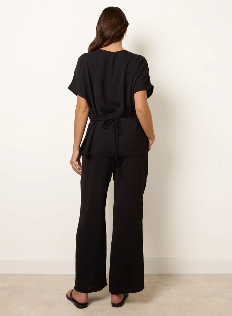 Blue Vanilla Two Piece Buckle Trouser Set