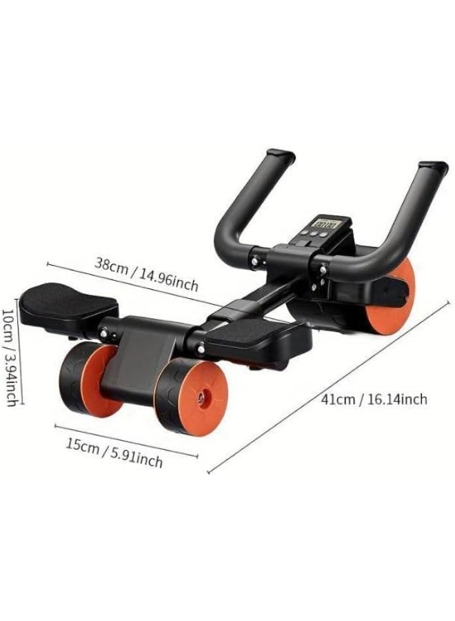 سبورت كيو عجلة تمارين البطن الأوتوماتيكية 3 عجلات بارتداد ذكي من سبورت كيو®️– Ab Roller احترافي مع عداد وقت ومساند للكوع – مقاومة قوية وثبات عالي – لتقوية البطن والظهر والصدر وتمارين المنزل واللياقة - Image 5