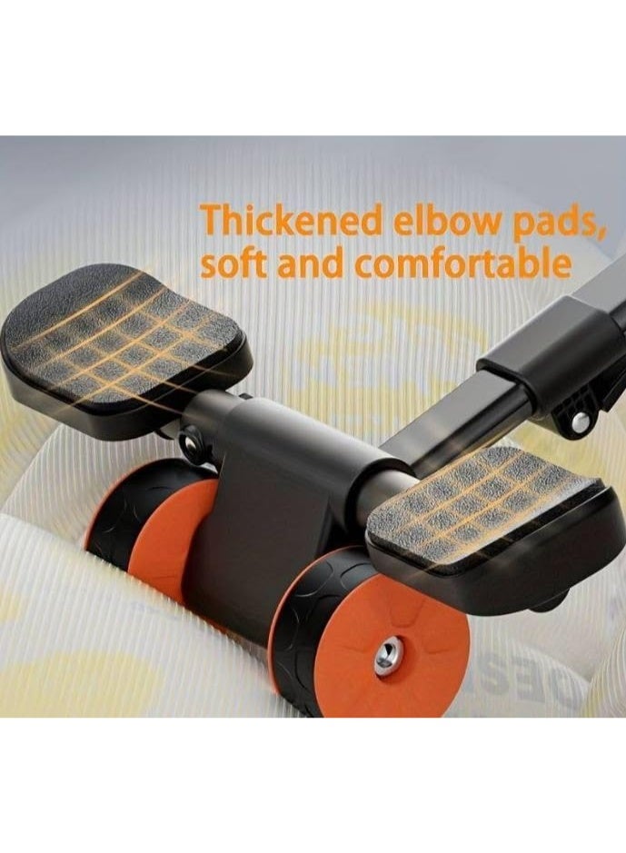 سبورت كيو عجلة تمارين البطن الأوتوماتيكية 3 عجلات بارتداد ذكي من سبورت كيو®️– Ab Roller احترافي مع عداد وقت ومساند للكوع – مقاومة قوية وثبات عالي – لتقوية البطن والظهر والصدر وتمارين المنزل واللياقة - Image 4