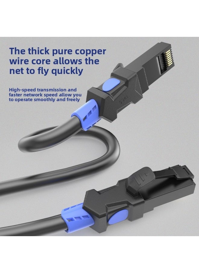 Generic [Source Factory] Class 6 Gigabit Network Line Home Computer Router Super 6 High Speed Broadband Connection Network Line-Color:Black Two-color Six-class Electric Competition Network Cable-Line Length:25 M  - Image 5