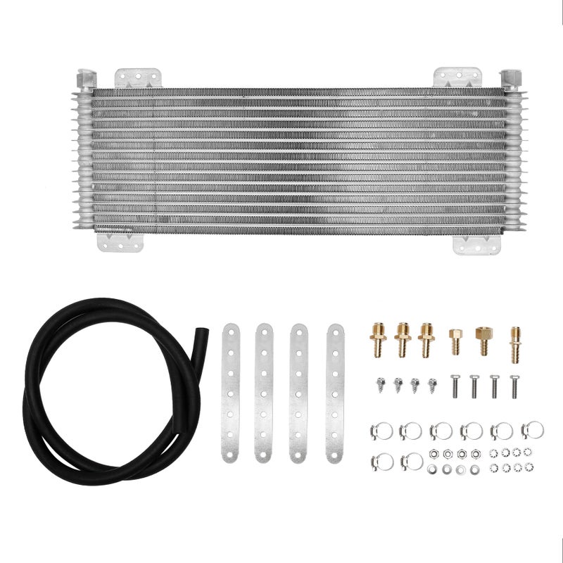 Low Pressure Drop Transmission Oil Cooler Kit Max 40K GVW Replaces LPD47391 47391 Silver
