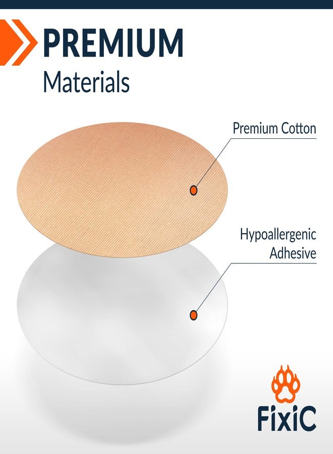 Fixic FixiС Adhesive Patches 25 Pack 3 1/2" - Good for Libre 1, 2, 3 & Plus - G7 & Stelo - Guardian - Waterproof Adhesive Patches - Libre Adhesive Covers - Pre-Cut - The Best Fixation for Your Sensor! (Tan) - Image 2