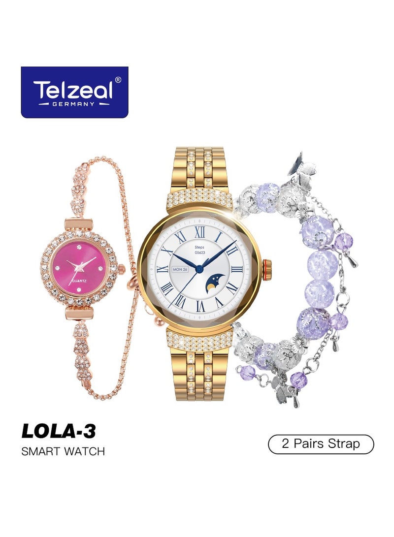 Premium Telzeal  LOLA-3 MINI Smart Watch Pink