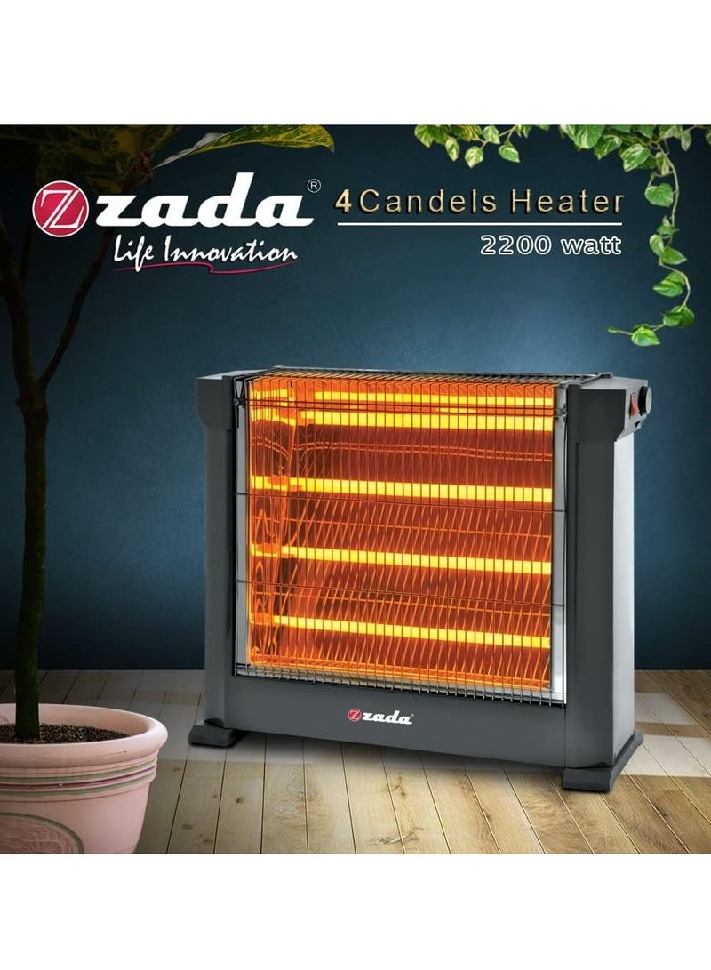 زادا دفاية هالوجين 4 شمعات 2000 وات - Image 2