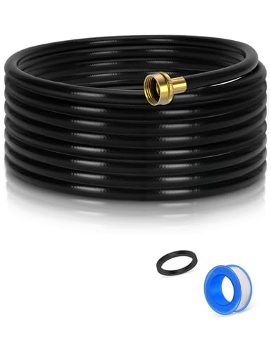 Ebusin 25FT Dehumidifier Drain Hose with 34 Inch FHT Connector featuring RustResistant Brass Fittings for LeakProof Connection Perfectly Compatible with Most Dehumidifier Brands7 Length Options - Image 1