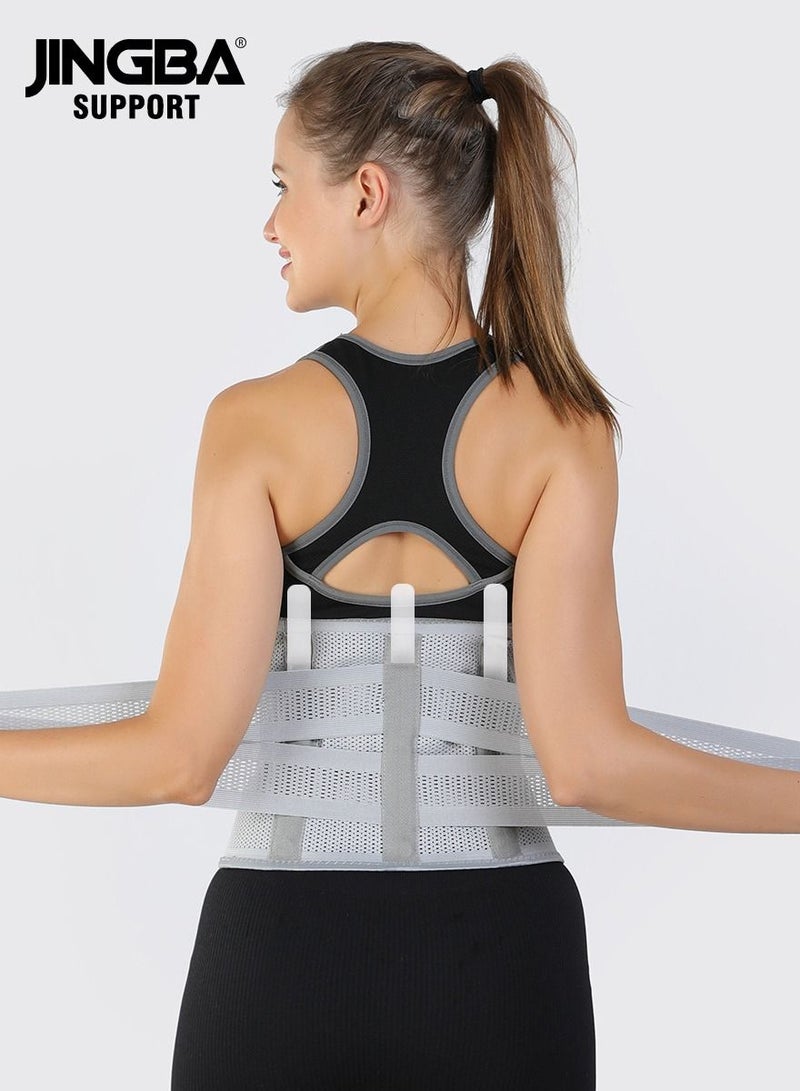 JINGBA SUPPORT  Waist Support Gray XL Size - Image 2