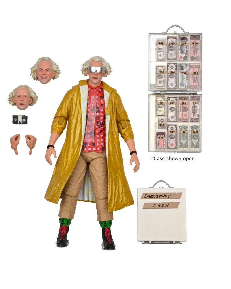 NECA Back to The Future  Ultimate Doc Brown 2015  Figurine articule 18cm - Image 2