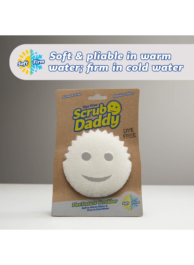 Scrub Daddy Sponge - Dye Free - Scratch-Free Scrubber For Dishes And Home Odor Resistant Soft In Warm Water Firm In Cold Deep Cleaning Dishwasher Safe Multi-Use Functional 2 Count Pack - Image 5