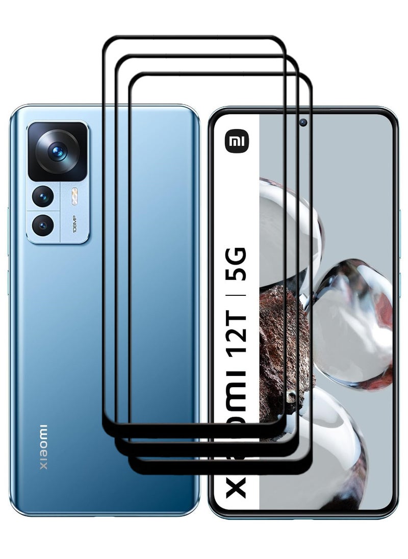 ACLIX 3 Pieces Antistatic ESD Dustproof Premium Quality High Definition Tempered Glass Screen Protector Designed For Xiaomi 12T - Image 1