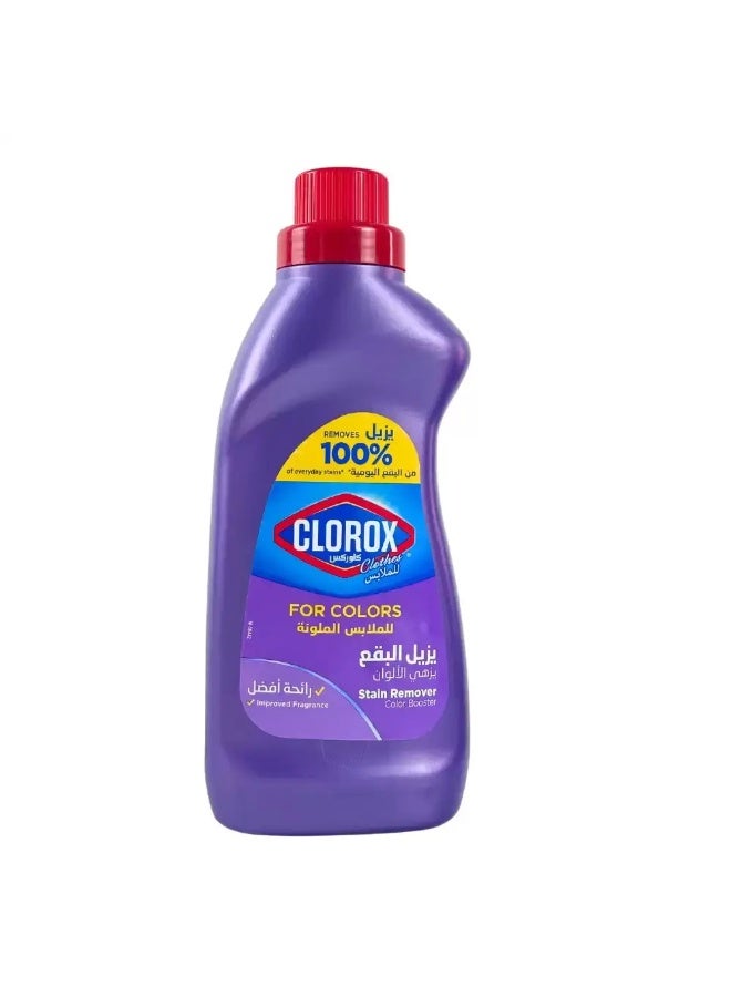 Clorox Stain Remover And Color Booster For Colored Clothes, Removes 100percent Everyday Stains- 900ml - Image 1