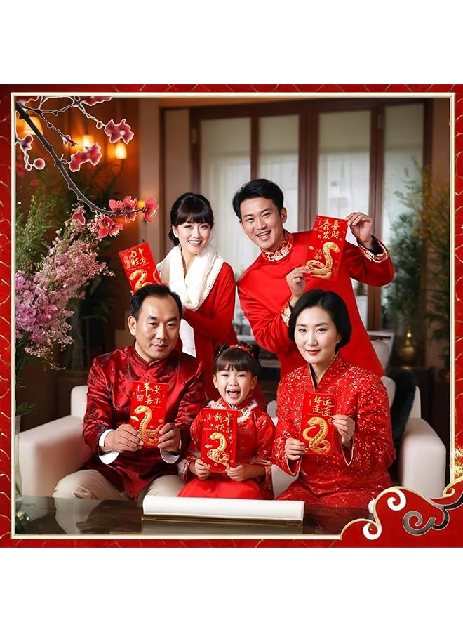 إيروريكس 30 قطعة من الأظرف الحمراء لعام 2025، هدايا حفلات رأس السنة الصينية الجديدة، هدايا رأس السنة القمرية الجديدة، ديكورات ومستلزمات الأعياد الاحتفالية - Image 5